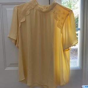 Yellow Ann Taylor blouse